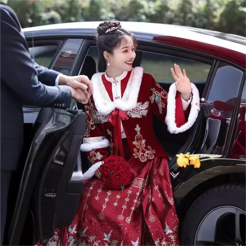 مجموعة سميكة جديدة من الفساتين على الطراز الصيني لتحميص #1