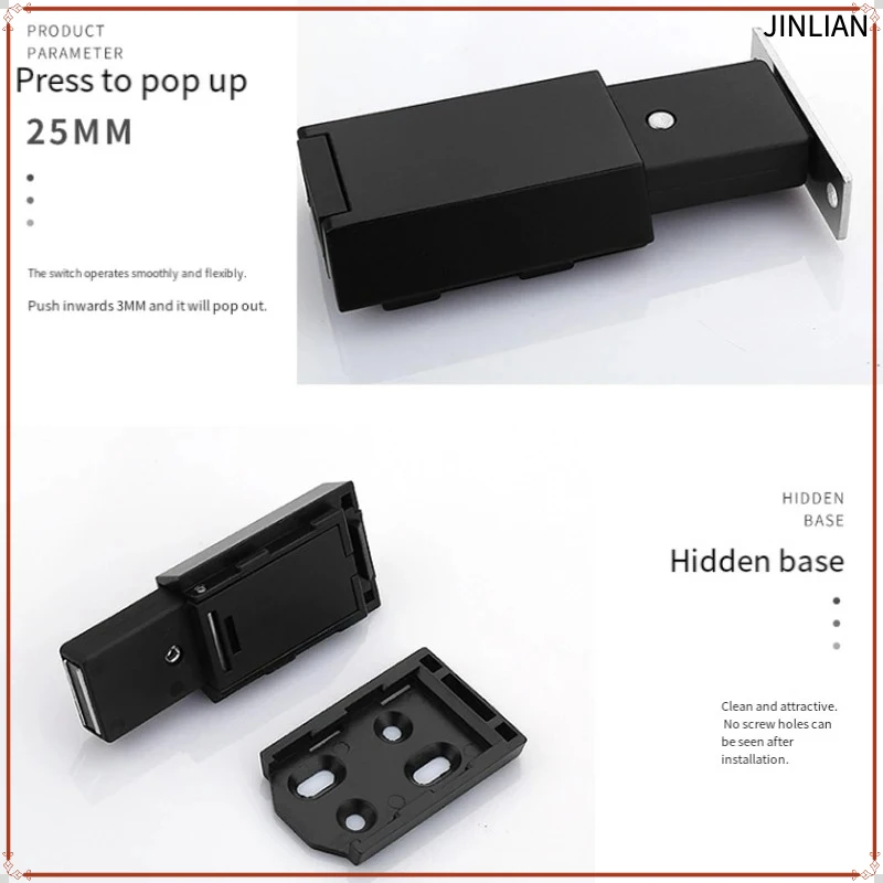 1Pcs Heavy Duty Magnetic Cabinet Door Bouncer Wardrobe Door Stop Drawer Push Closer Latch Catch for Kitchen Cupboard