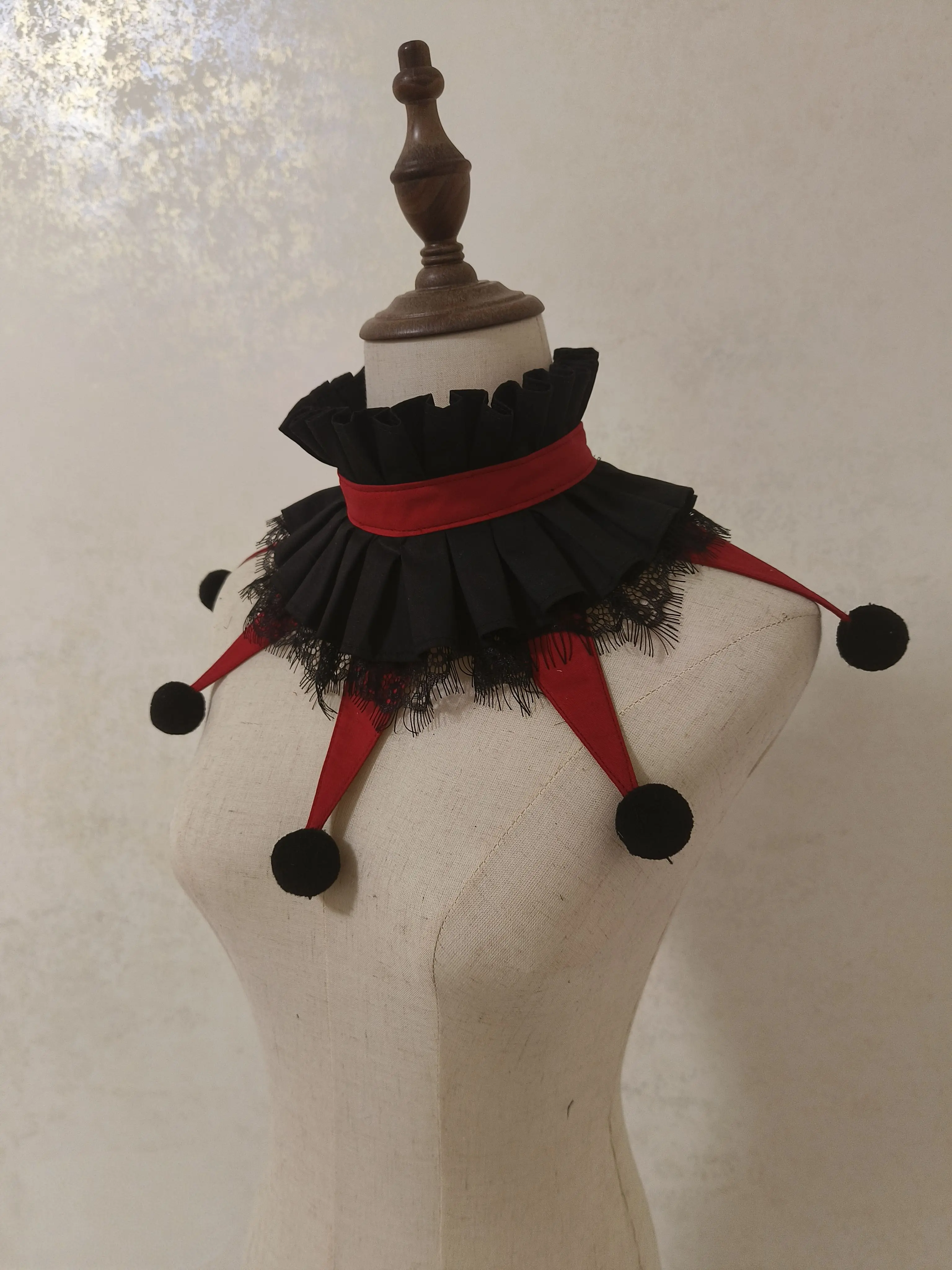 لطيف خرافة نمط مهرج الياقة تأثيري الياقات راف هالوين Chocker