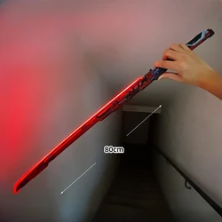 80cm Cyber Punk Katana Ghost Walker Massacre Sword Game Peripheral Acrylic Glow Toy Samurai Sword Model for Cosplay Gift Toys