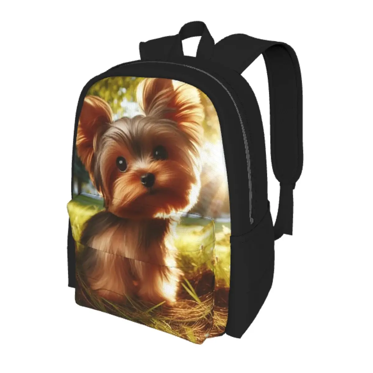 

Yorkshire Terrier Dog Yorkie Lover Student Backpack School Bag Hiking Travel Daypack for Men Women Bookbag Shoulder Bags