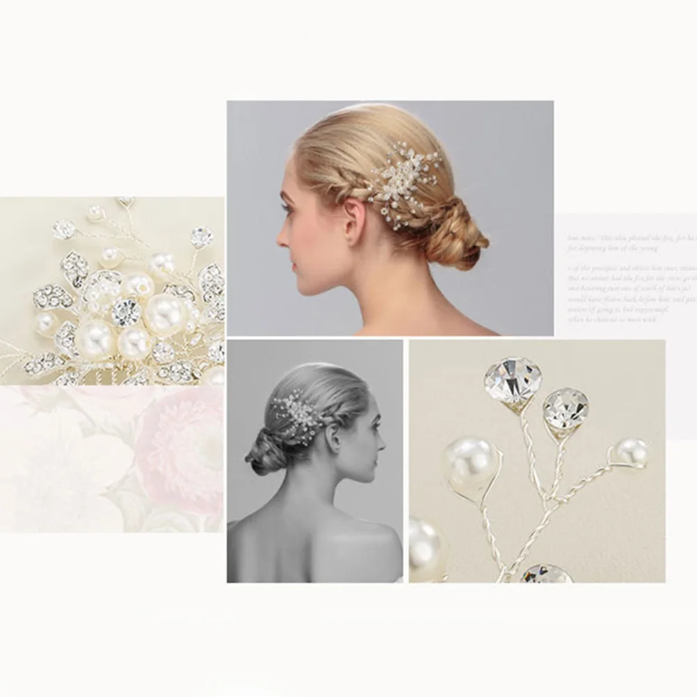 

Stylish Rhinestone Hair Comb Handmade Bridal Wedding Headpiece For Women Prom Party Anniversary Beautiful Crystal Design Hairpin