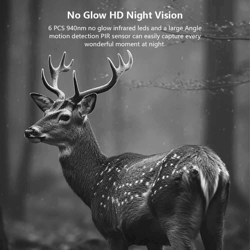 كاميرا الحياة البرية الخلوية 4G LTE ، درب البث المباشر ، البطارية ، تنبيه حركة الطاقة الشمسية ، كاميرا اللعبة ، لا توهج ، رؤية ليلية ، IP66 ، 940 نانومتر ، أوروبا