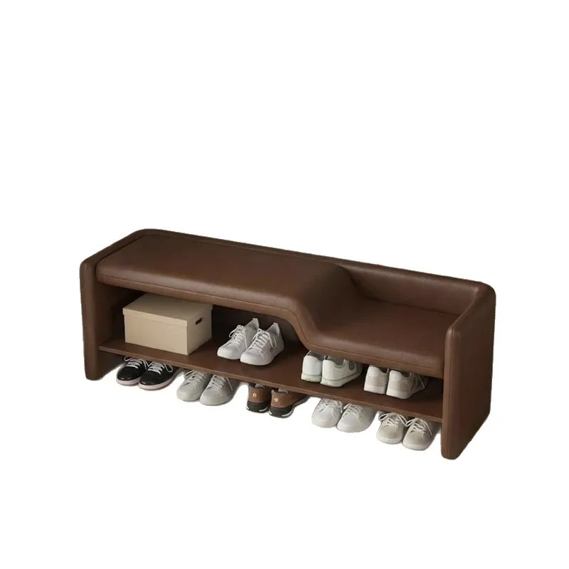 

High-end home door can sit shoe change stool shoe rack integrated parent-child home stool simple light luxury shoe stool