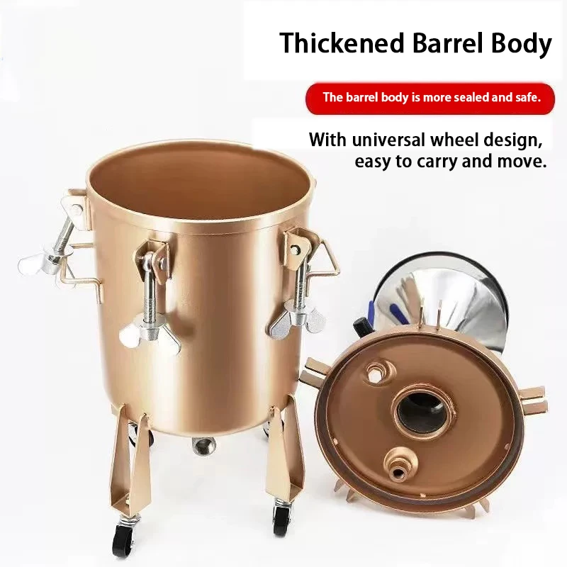 32L Pneumatic Paint Spraying Machine Water-in-water Tank with Spray Gun for Latex And Stone Paint Ejection Gun Pressure System