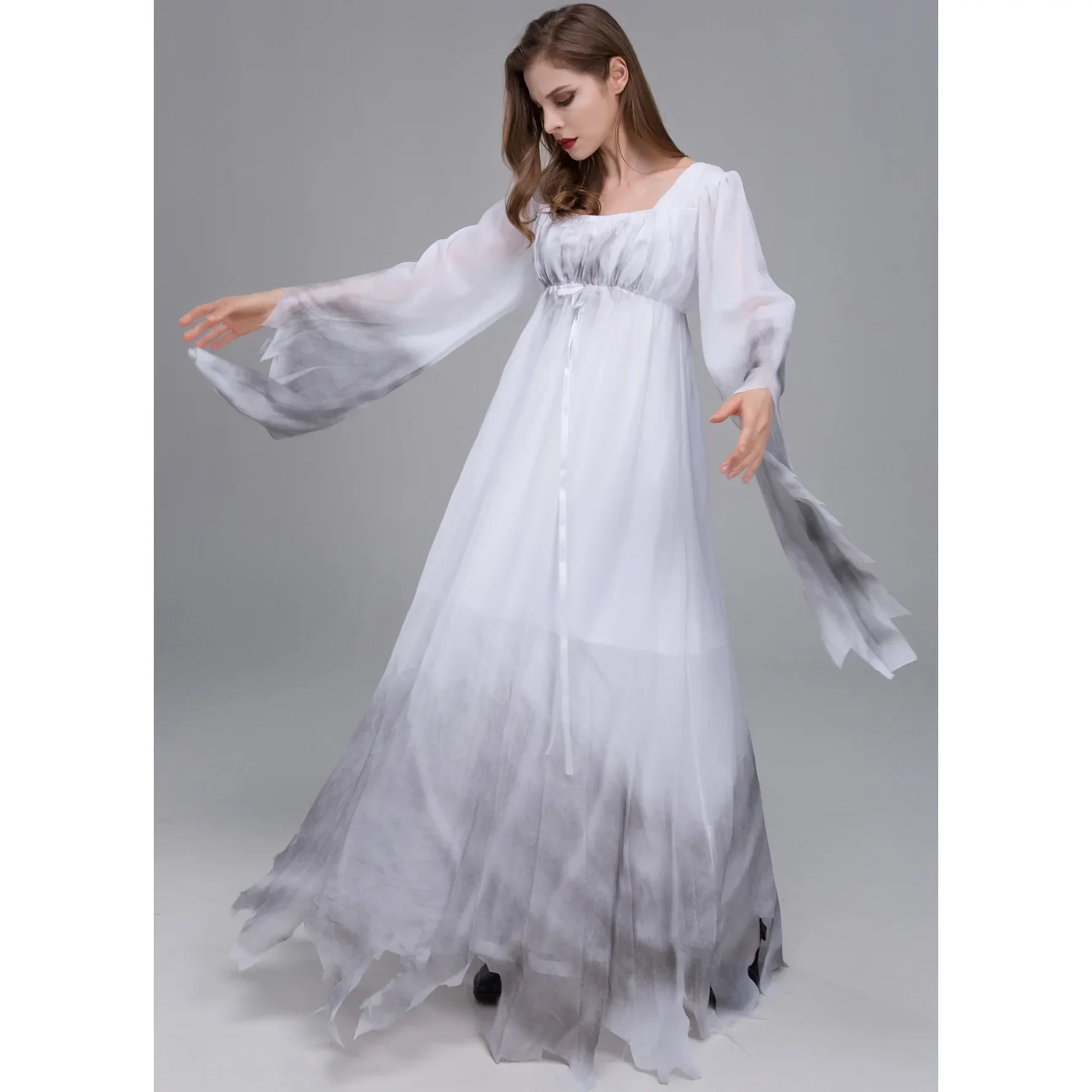 Disfraz de Zombie Aterrador para Halloween, Disfraz de Fantasma de Mujer Zombie, Disfraz de Novia Vampiro, Disfraz para el Día de los Muertos