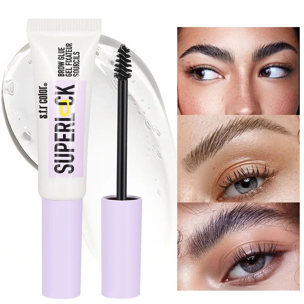 Natural Colorless Brow Shape Fixing Liquid Brows Setting Makeup Waterproof Transparent Wild Eyebrow Styling Gel Molding Wax Soap