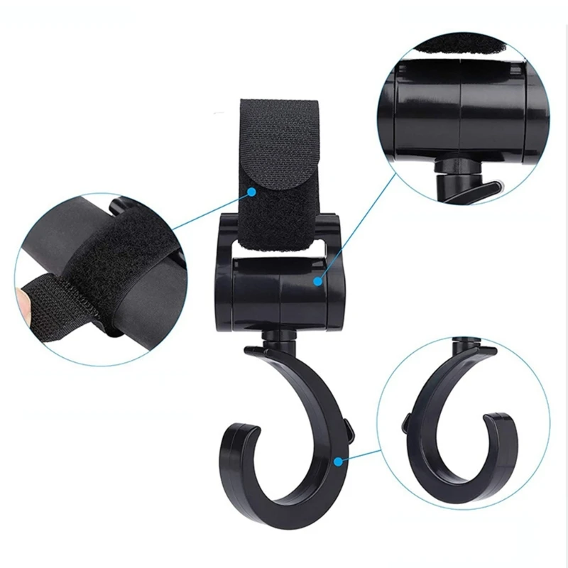 YYD Crochets pour poussette Clip suspension Crochets Accoudoir Crochet suspension Crochets pour maman
