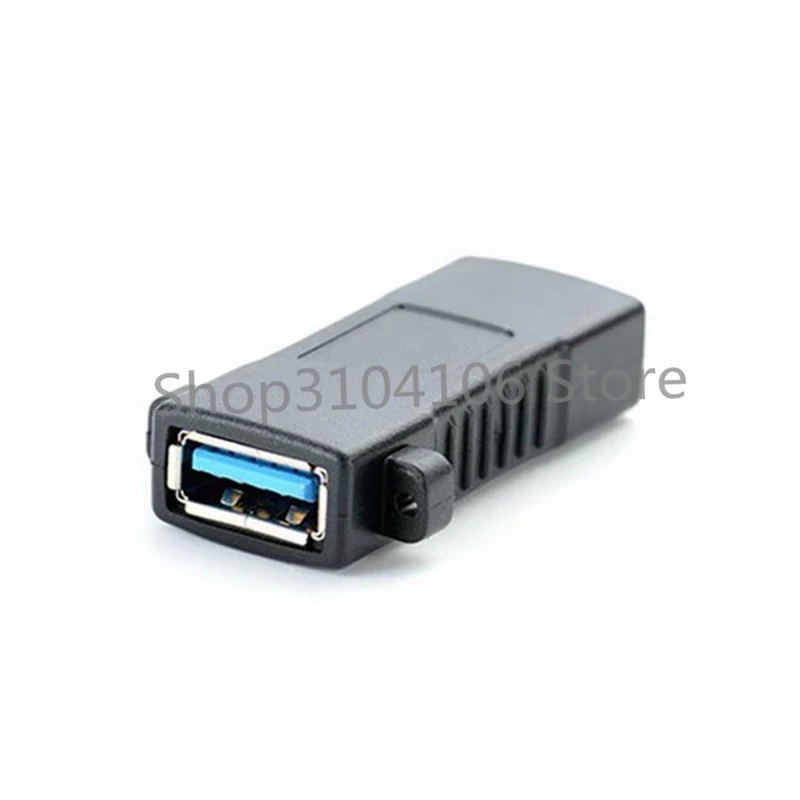 Fêmea para Extensor de Extensão Feminino, Adaptador Acoplador, Panel Mount Holes Connector, USB 3.0, 1Pc