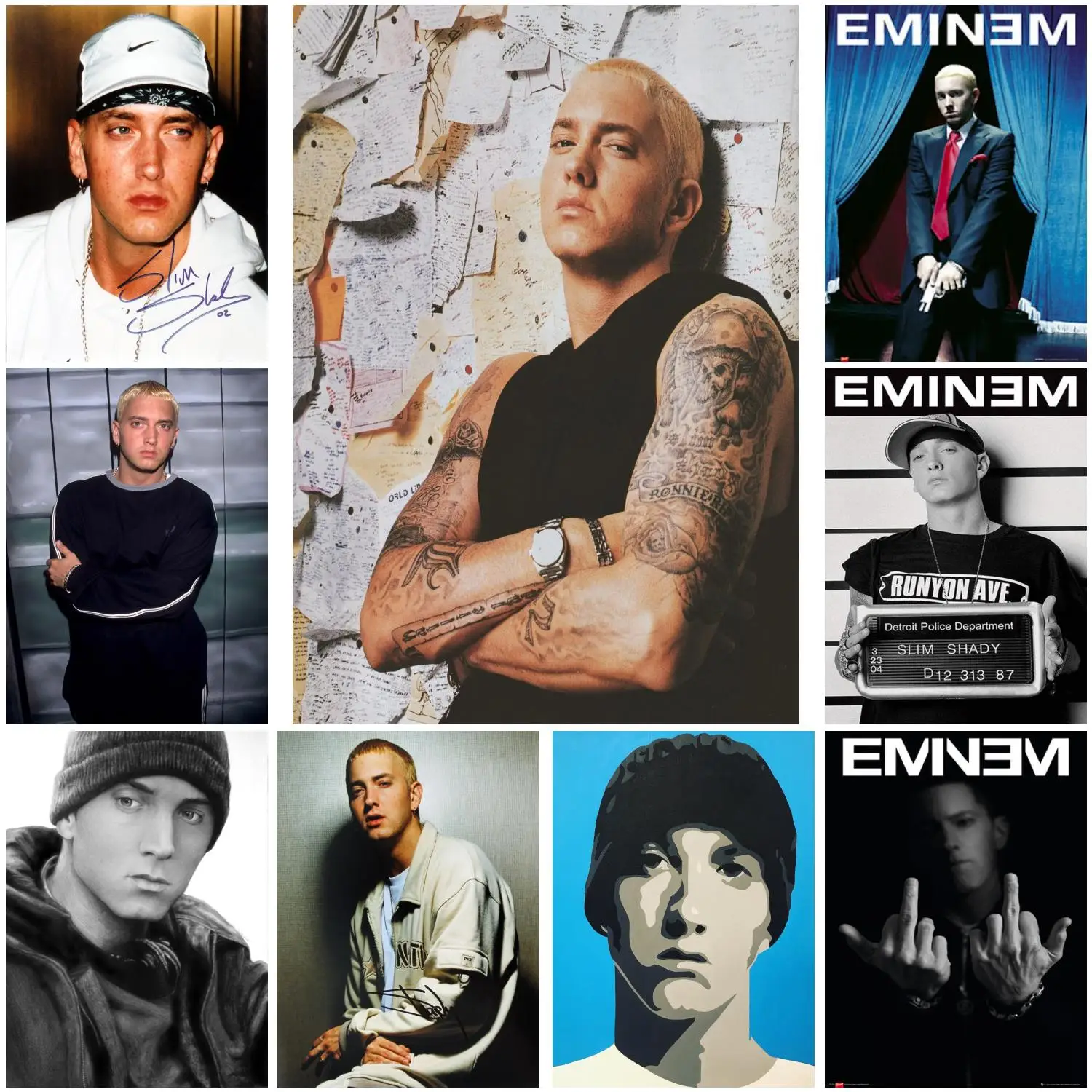 

Eminem (Mugshot) Poster Decorative Painting Canvas Poster Gift Wall Art Living Room Posters Bedroom Painting