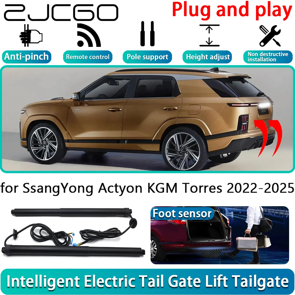 for SsangYong Actyon KGM Torres 2022-2025 Electric Powered Tailgate Power Liftgate Automatic Tailgate System With Foot Sensor