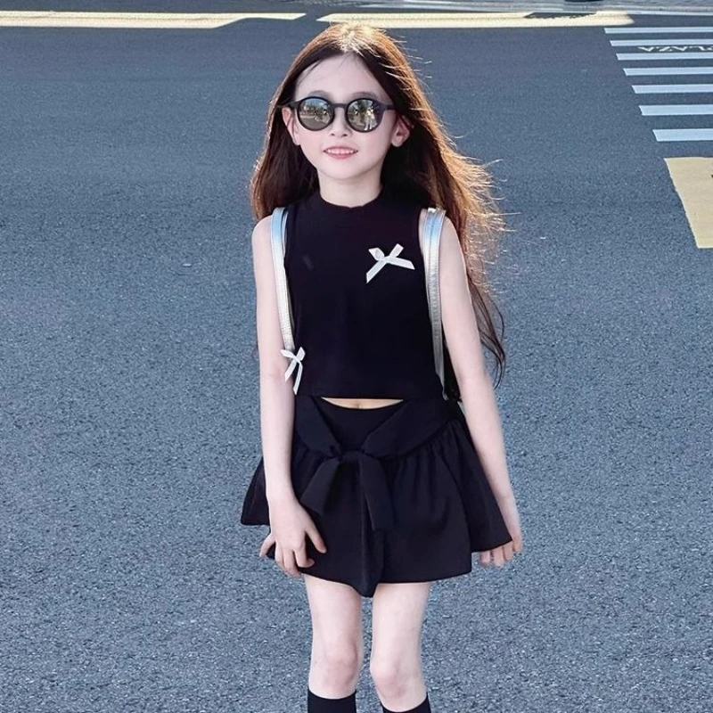 

Bow Child Set Girl Clothes 6 To 7 Years Kids 10 11 12 Old Children's Top Bottom Sets Costumes Shirts Outdoor 2025