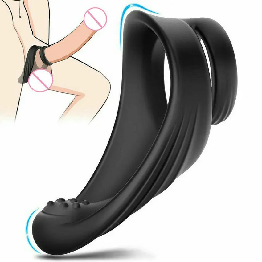 

Men Delay Penis Rings Silicone Locking Ring Sex Toys Cock Ring Stretchy Intense Retarded Ejaculation Adults Sextoys for Couples