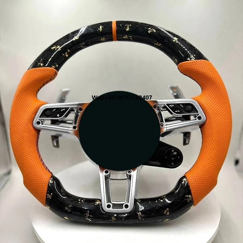 

Auto Parts Forged Carbon Fiber Steering Wheel Horn Button Game Steering Wheel Pc Steering Wheel Custom