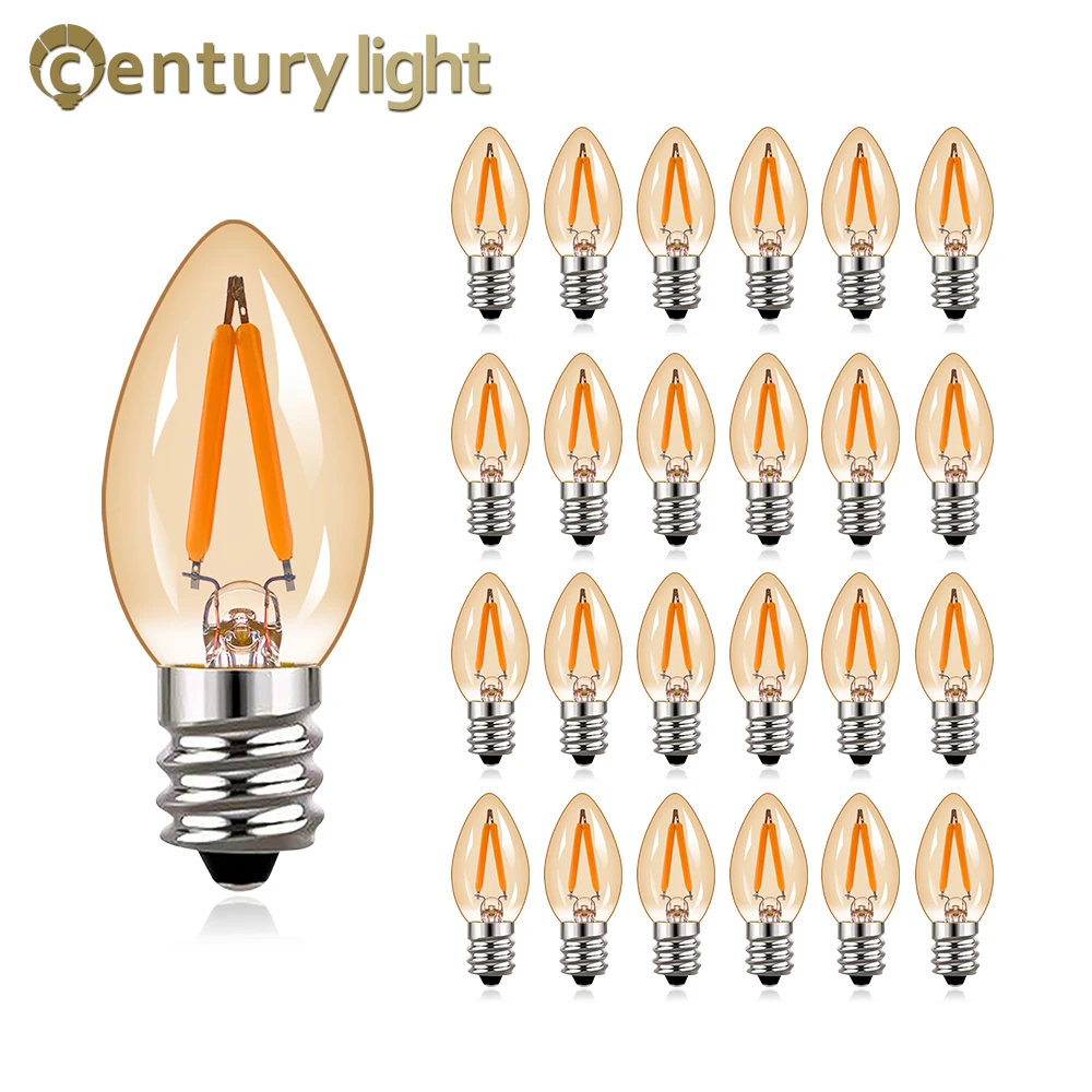 

Decorative Vintage Light Bulbs E12 E14 220V C7 Dimmable Chandelier Light Lava Salt Lamp Replacement Bulb Christmas Decoration