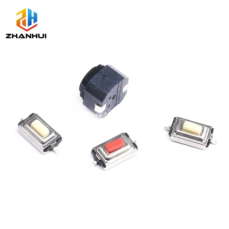 20Pcs SMD Tactile Switch Micro Push Button Silicone Key 3x4 3x6 4x4mm 2Pin 4Pin Electronic Component Switchs