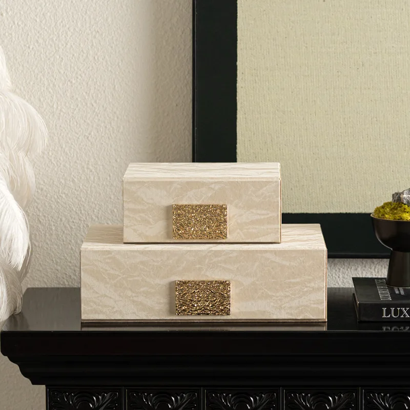 Italian simple sales office cloakroom medieval storage box ornament decorative storage box soft packaging