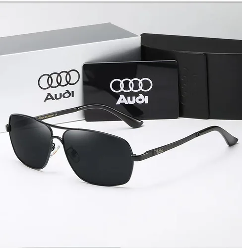 Imagen 2 del producto Audi gafas de sol polarizadas UV400 para conducir para hombres/mujeres gafas con montura cuadrada regalo al por mayor para entusiastas de los automóviles 557