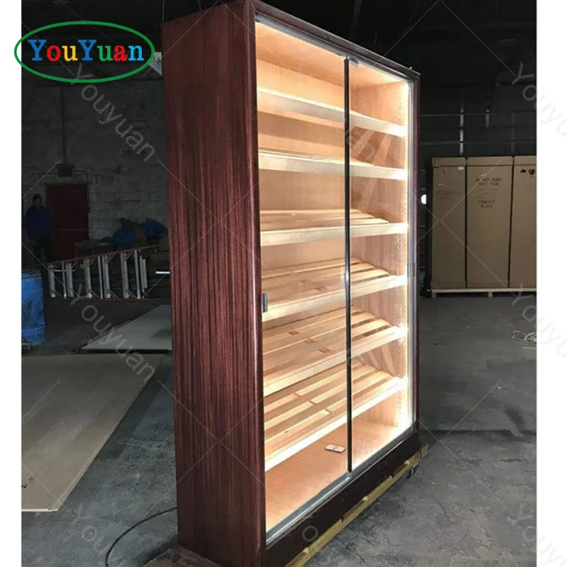 (customized)customized cigar bar furniture Smoke Shop Dispensary Display Hookah Glass Wall Display Cabinets