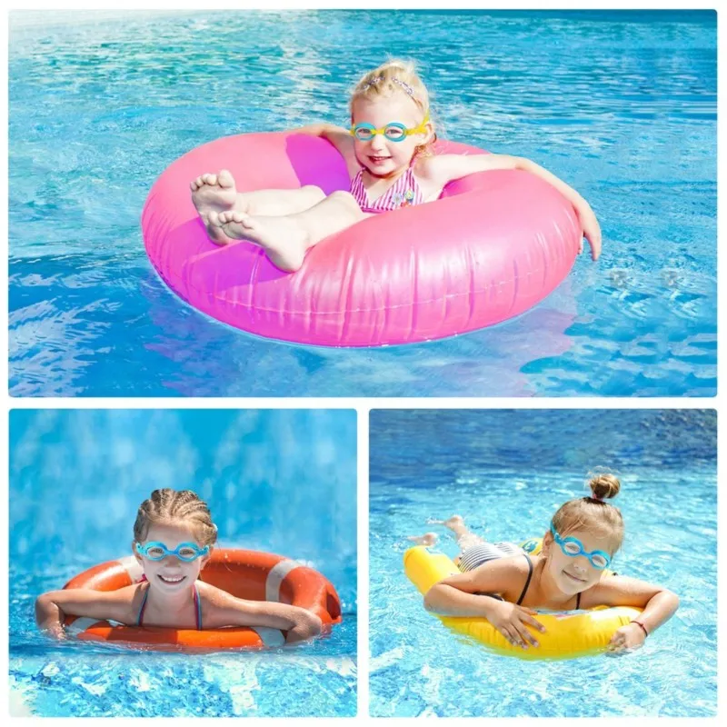 

FSTE-2PCS Kids Swim Goggles, Anti Fog No Leak Swimming Goggles For Kids Boys Girls Ages 6-14, Wide View Swimming Goggles