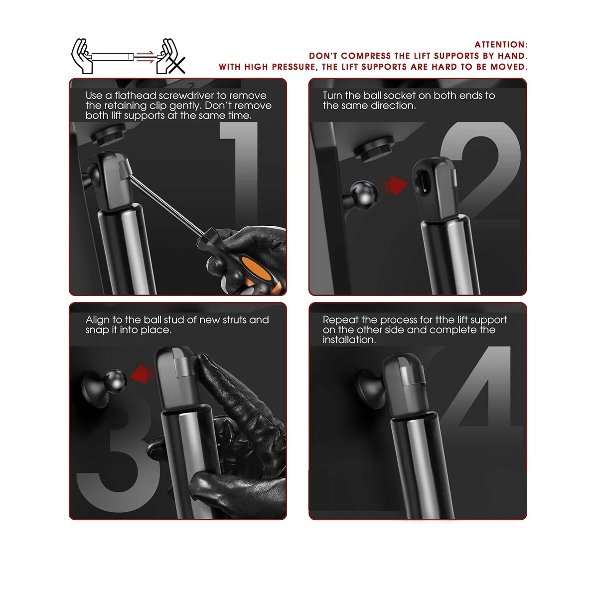 

2PC Tailgate Lift Supports Shock Struts Rear Hatch Trunk Gas Spring Strut 7L6827550N Kits For VW Touareg 2002-2006