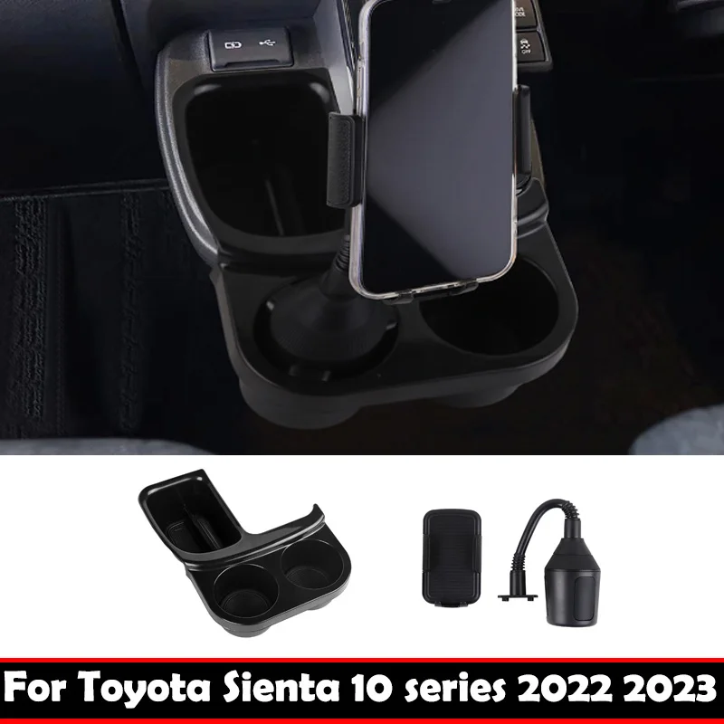 For Toyota sienta 10 seris 2022 2023 interior Central control gear shift storage box front water cup phone holder cover trim