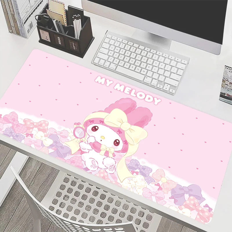 Mouse Pad M-My Melodys Large Rubber PC Computer Gaming HD Print Accessories Mousepad Extended Desk Mat Locking Edge Gamer Carpet