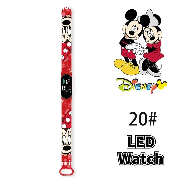 Disney Fashion Mickey Children Watches for Girls Sport Touch Bracelet LED Snoopy Kids Watch Boys Electronic Digiic Digital Clock