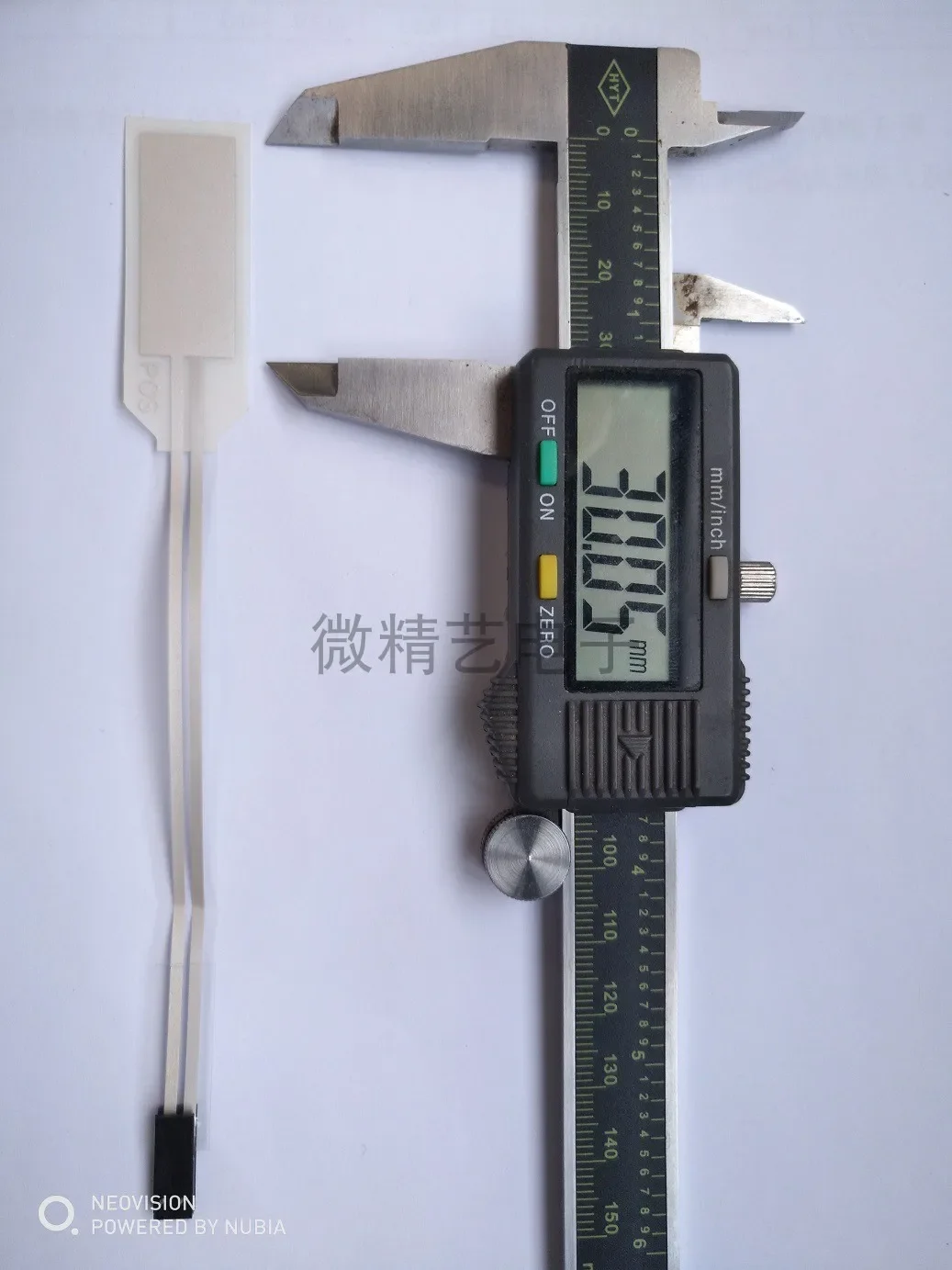 PVDF Piezoelectric Thin Film FDT1-028K Piezoelectric Sensor Flexible Lead Monitoring Vibration Monitoring