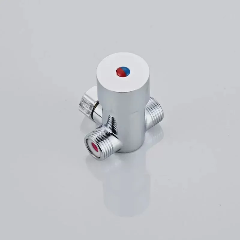 Induction faucet temperature control valve, two inlet and one outlet regulating valve sensor faucet temperature control valve