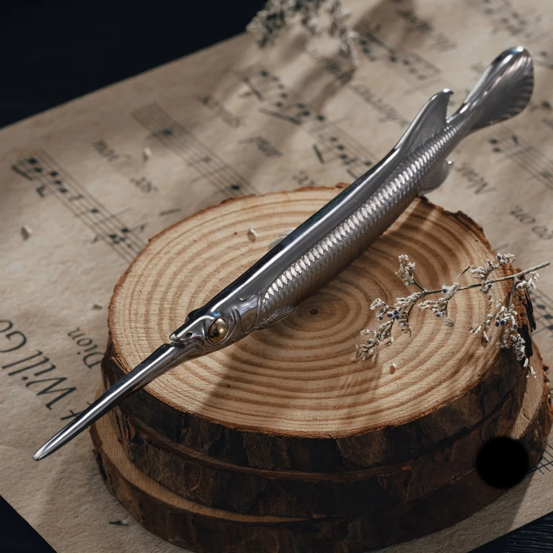 Fish Shaped Stainless Steel Tea Needle Integrated Tea Cone Accessory Ornament Multifunction EDC Tools