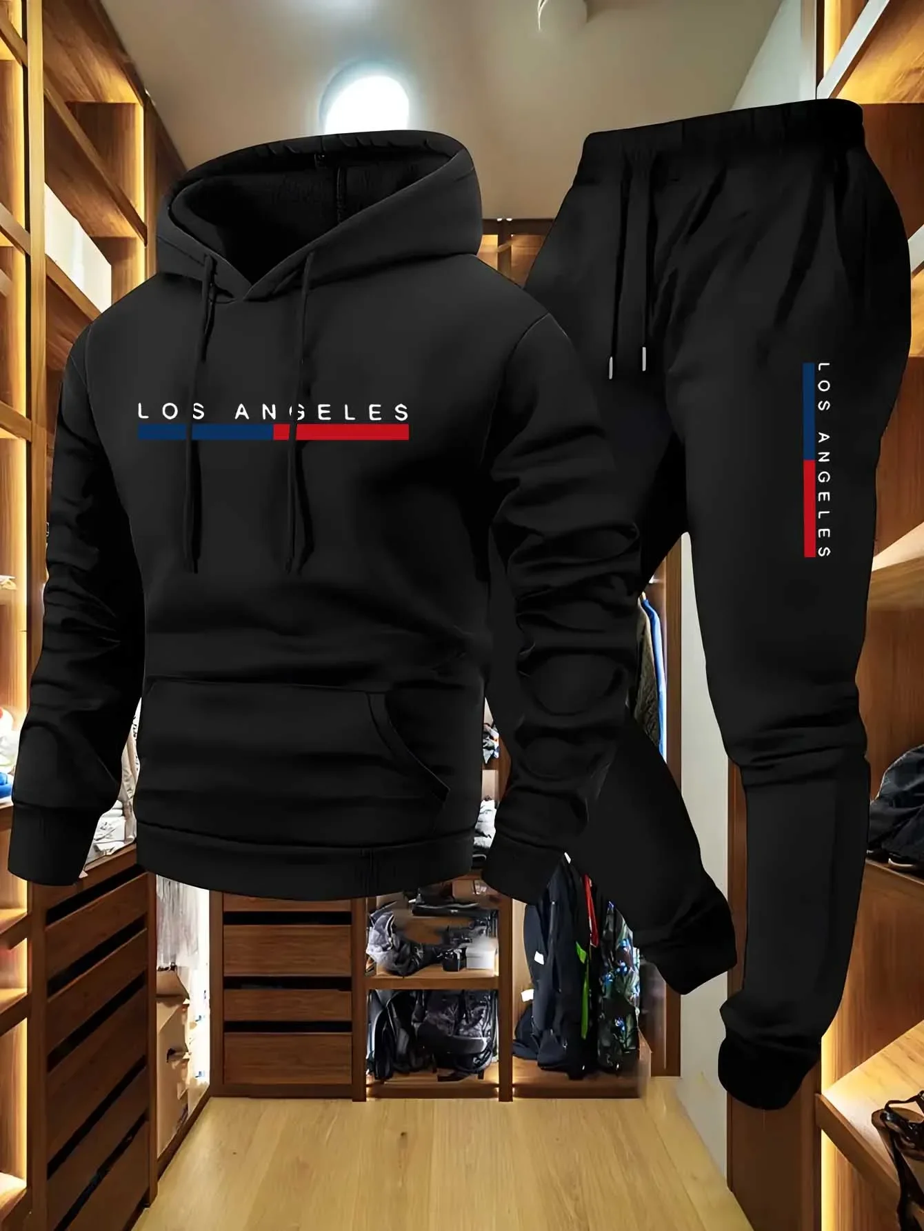 2025 nouveaux hommes automne et hiver ensemble sweat à capuche + pantalon vêtements de sport décontractés hommes sport marque