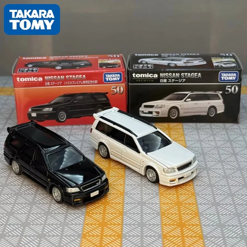 Tomy Tomica - Coche de juguete a escala 1:64, modelo de aleación TP50 Nissan Stagea Station Wagon, adorno coleccionable, regalo de cumpleaños para coleccionistas