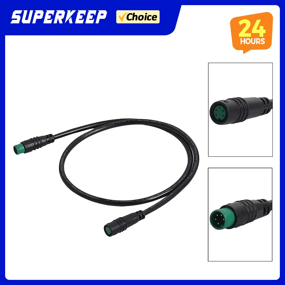 For Bafang Display Extension Cables 5Pin Male To Female Mid Motor Extension Cable Electric Bike Waterproof M/F Extension Cable
