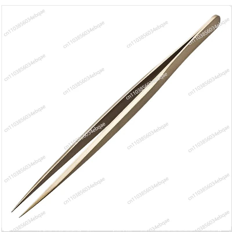 For Non-magnetic Brass Tweezers 140mm Pointed High-precision Component Clamping