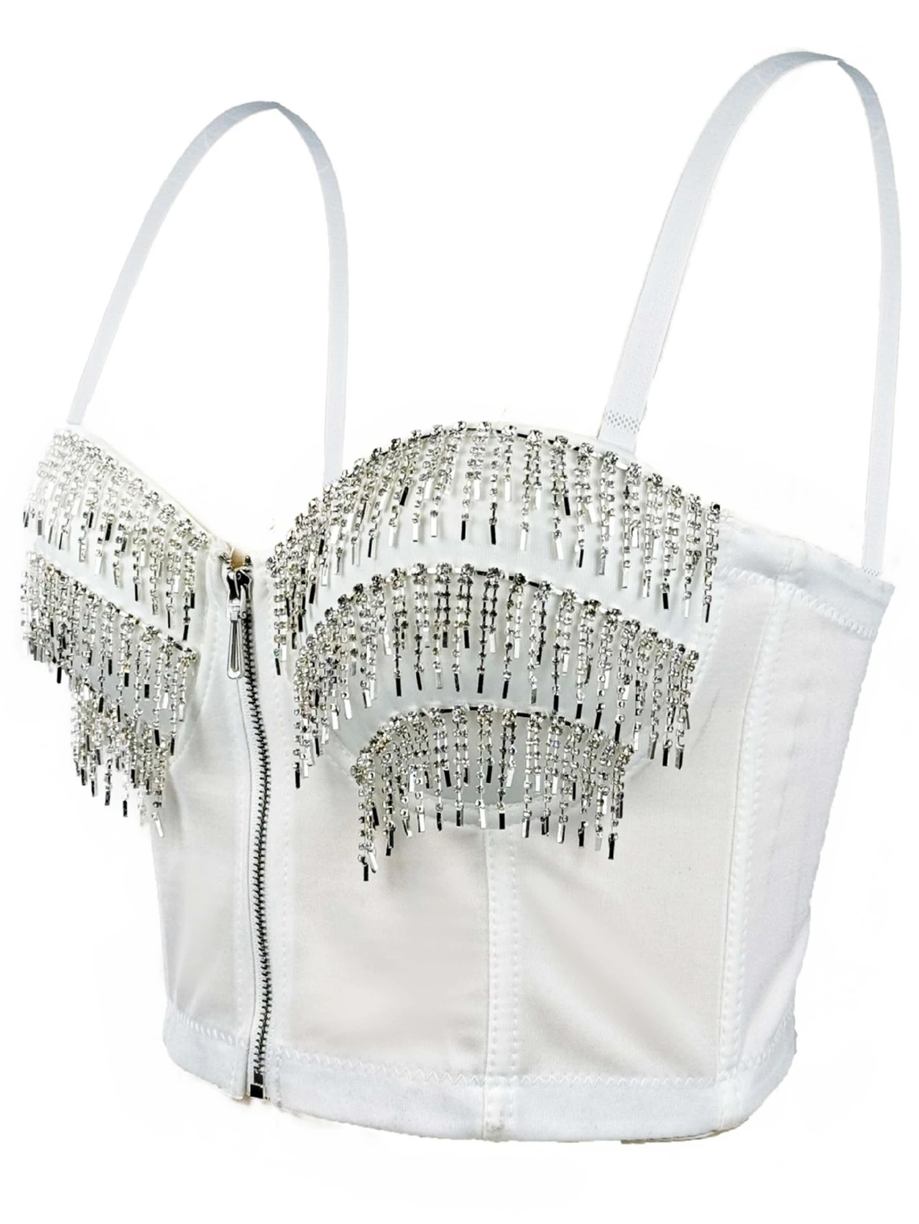 Sexy y2k clothes black rhinestone corset crop top women clothing summer punk halter club party tops woman 2025 halter tank top