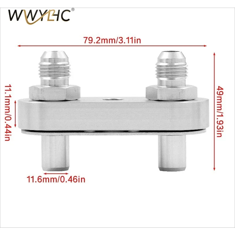 Suitable for 6L80E 6L90E 8L90E Transmission Cooler Pipeline Adapter Plate, with 6AN Joint Seal 4