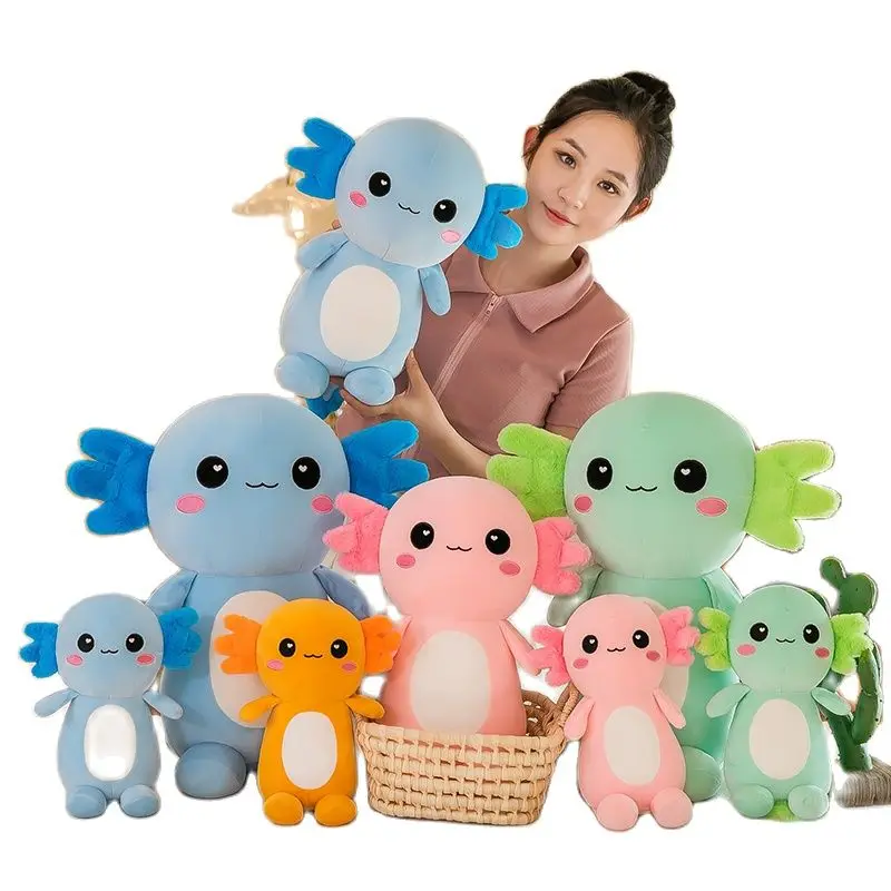 30-50cm Śliczny Axolotl Pluszowa zabawka Kreskówka Zwierzę Wypchana pluszowa lalka Urodziny Boże Narodzenie Halloween Prezenty Salamandra