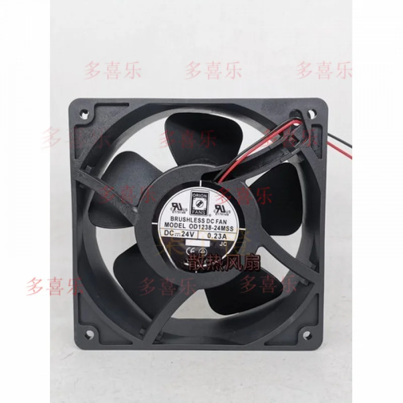 

ZMZM 1 шт. для вентилятора OD1238-24MSS DC24V 0,23A 12038 12 см 2-проводной охлаждающий вентилятор # А6-3