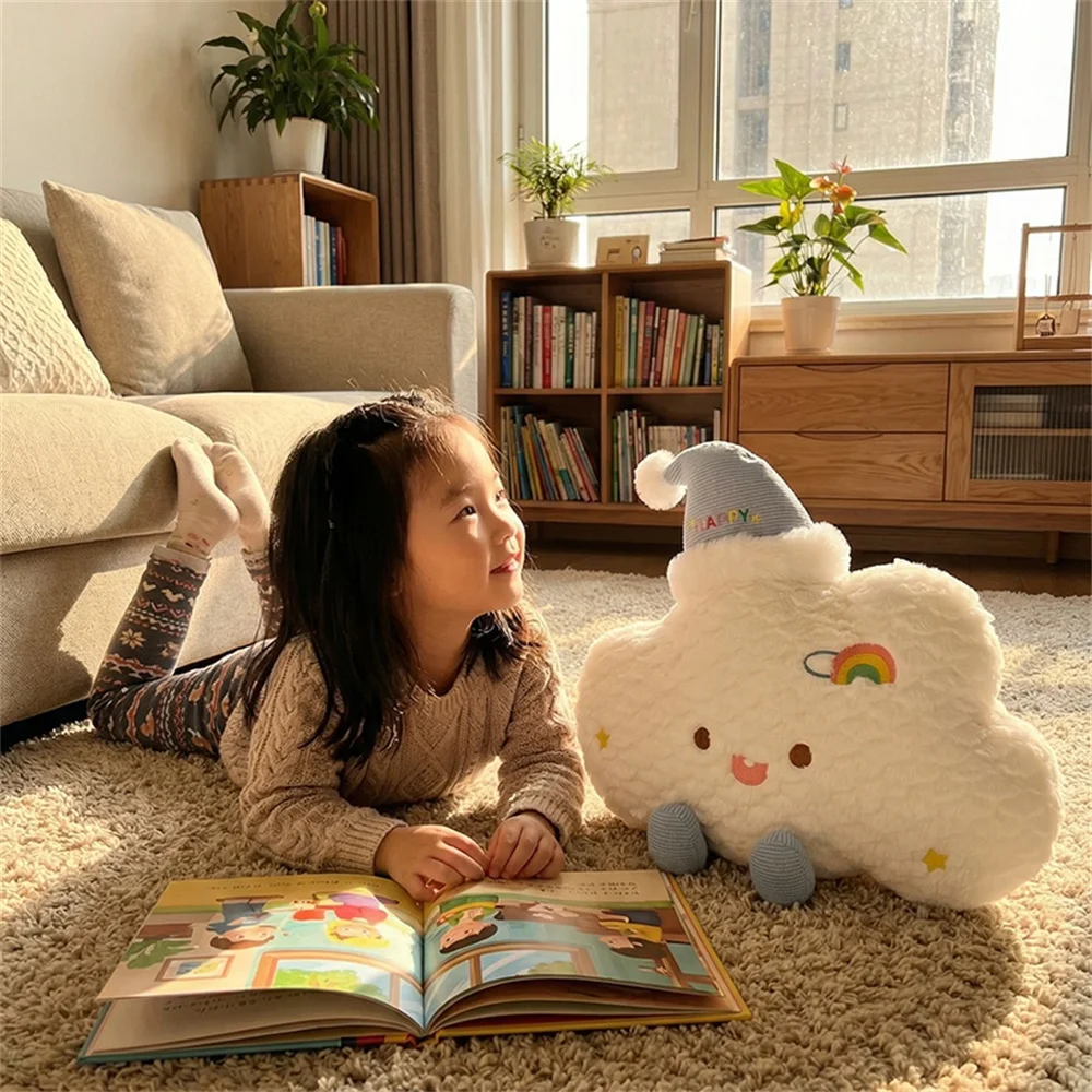 

Plush Star Sun Moon Rainbow Cloud Toy Stuffed Doll With Hat Cuddly Pillow Home Decor Nice Birthday Christmas Gift For Children