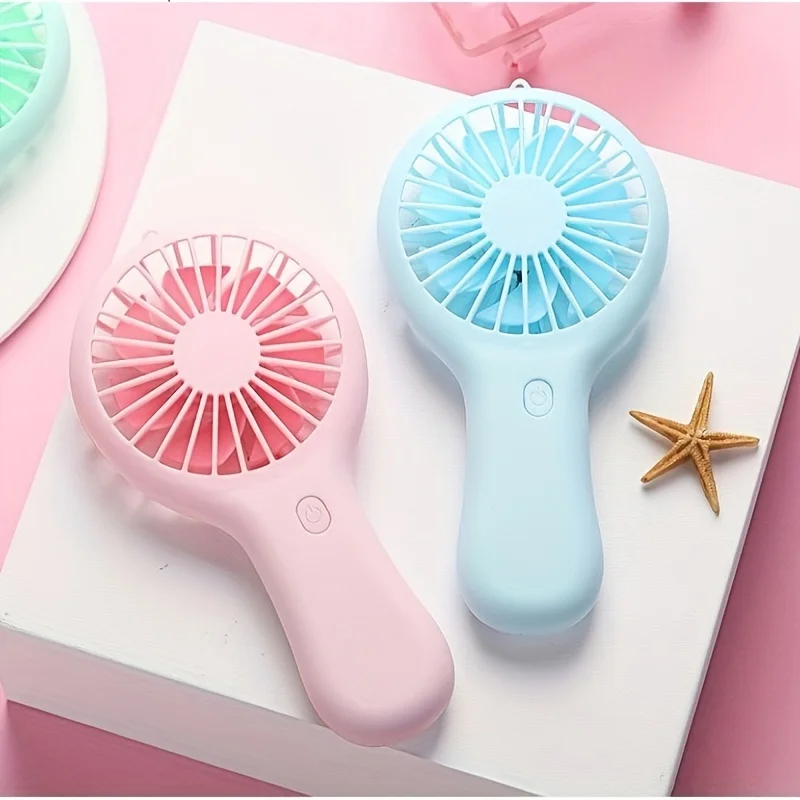 1 Portable Mini Handheld Fan Creative Rechargeable Mini Fan with USB Charging, Keep Cool Anytime, Anywhere During Travel