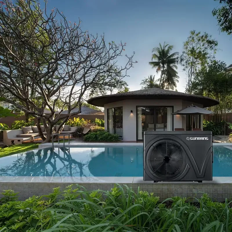 

Sunrans Electric Heat Pump for Pool Heating Energy Saving DC Inverter Heat Pump for Villa Swimming Pool