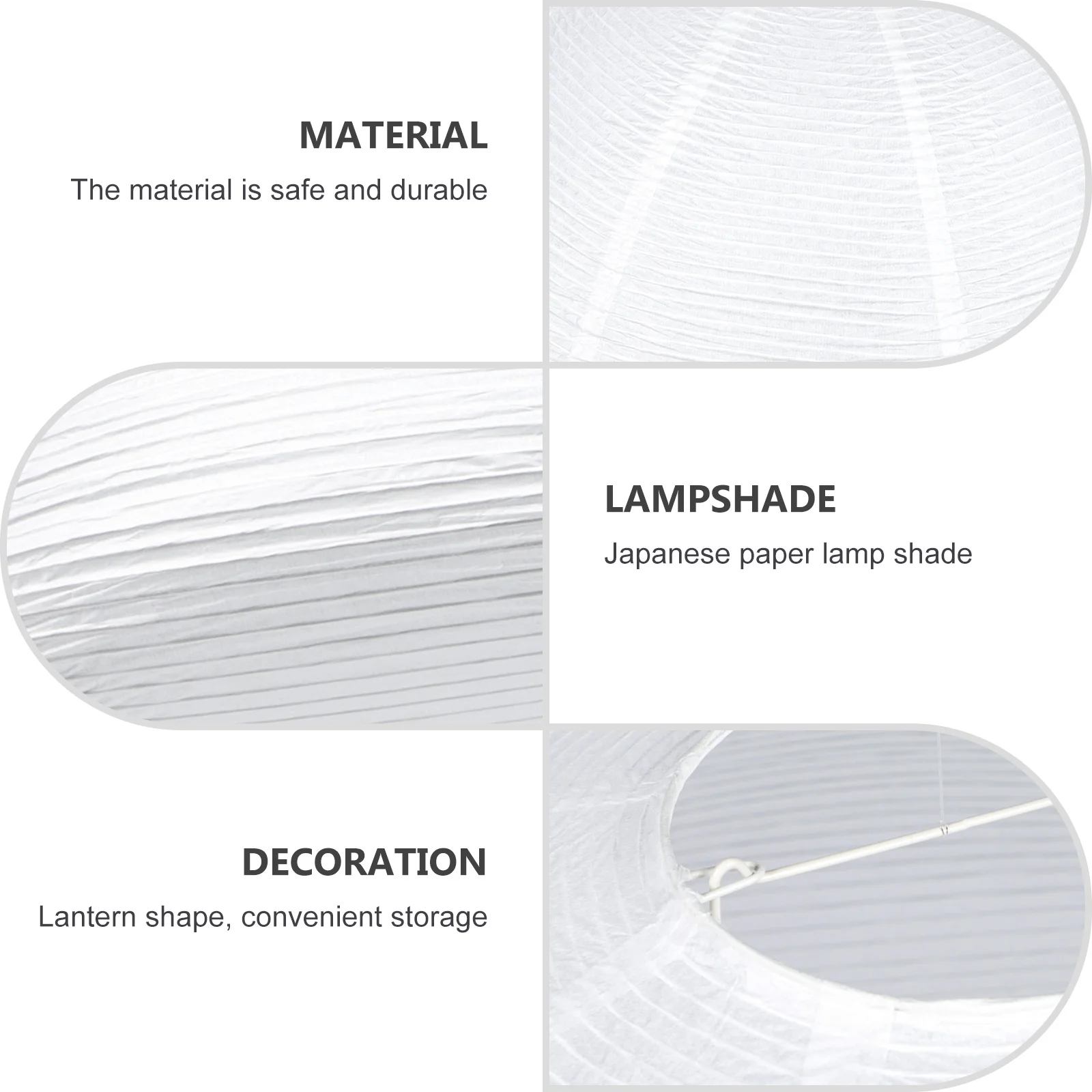 

Japanese Paper Lampshade White Cotton Rice Pendant Light Shade Home Decor Multi-purpose Lampshade Ceiling Lighting