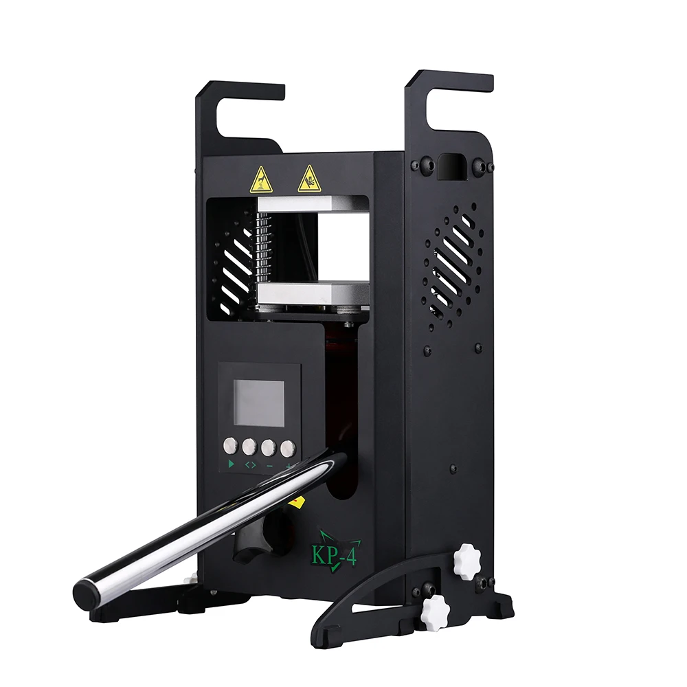 ماكينة ضغط الصنوبري الهيدروليكي 4 طن بقدرة 600 وات، ألواح تسخين مزدوجة، ماكينة ضغط عالية، تعمل باللمس، مستخرج الزيت