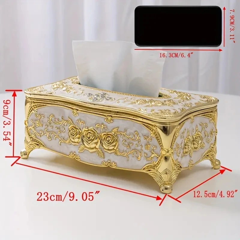 Plastic tissue box holder, household desktop tissue dispenser, suitable for kitchens, bedrooms, living rooms, and restaurants