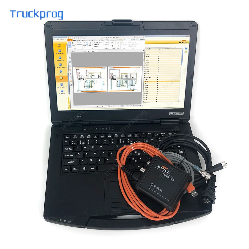 

For Still Forklift Canbox Diagnostic Cable Interface Line for Still CANBOX Forklift Scanner Diagnostic Tool And CF54 laptop