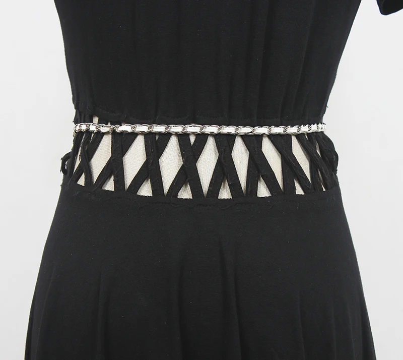 Gaun Wanita Cummerbunds Rantai Bunga Fashion Runway Wanita Korset Ikat Pinggang Dekorasi Sabuk Sempit R427