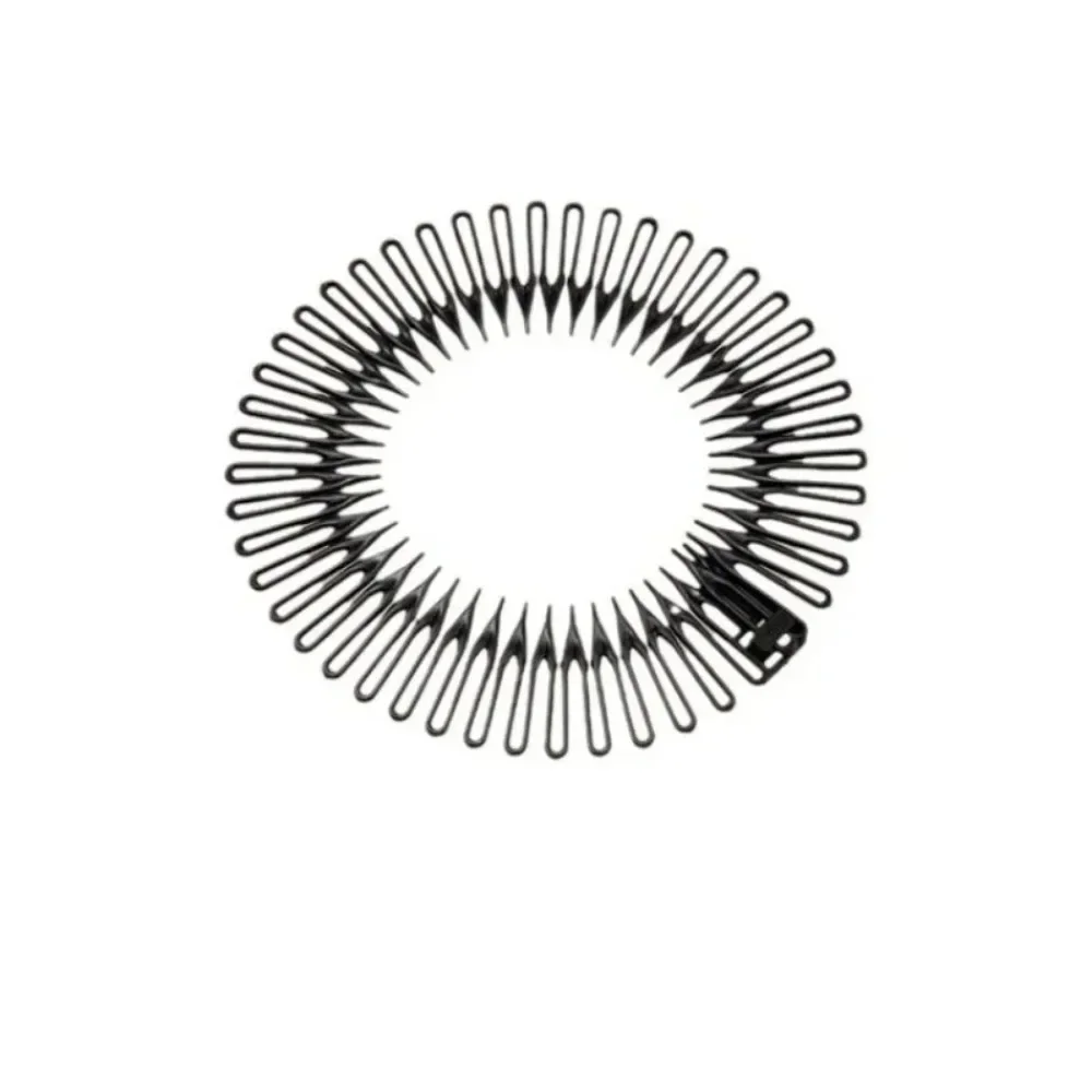 Peignes à dents flexibles commandés, cerceaux à cheveux cercle complet, pinces à bande, bandeau, lavage du visage, bandes de sauna, partenaires, accessoires pour cheveux coréens, 6 pièces