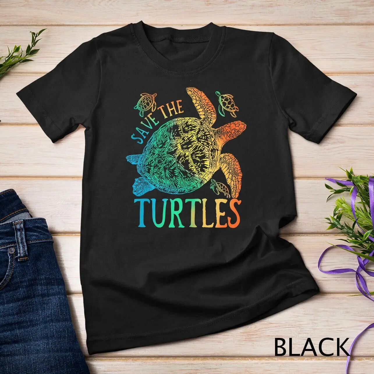 Tie Dye Sea Turtle, save the turtles, women & men and kids Unisex T-shirt