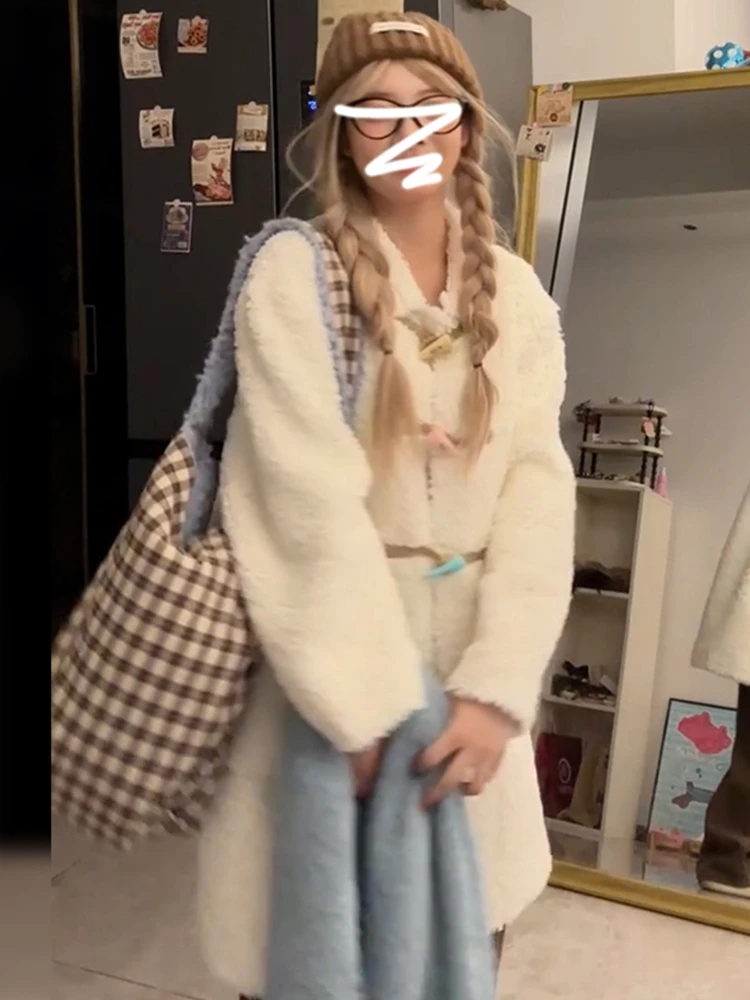 Otoño Invierno nuevo Sle mujer largo eepskin Jaet suave Thiened abrigo de longitud media coreano Sle Stand versión prendas de vestir exteriores